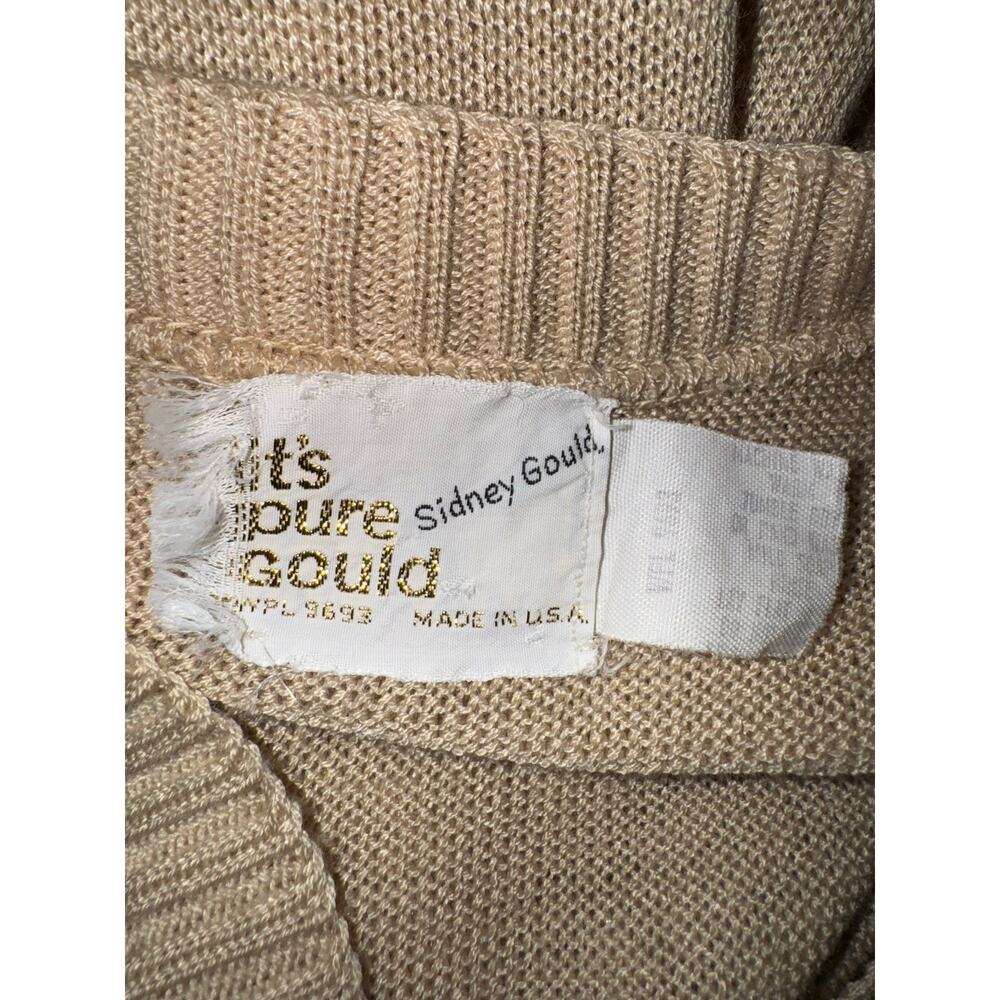 Sidney Gould Vintage Granny Long Sleeve Crochet Knit Button Cardigan Sweater - Picture 5 of 6
